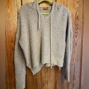 POL Small Oversized Hooded Sweater grey